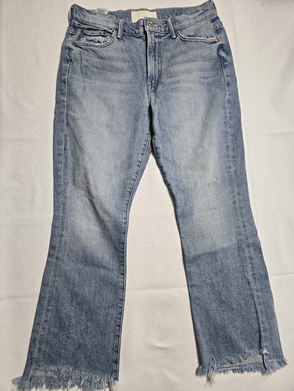 MOTHER Superior Women's The Insider Crop Step Fray I Confess Cotton High Rise 27